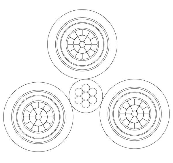 22KV xlpe insulation abc cable structure