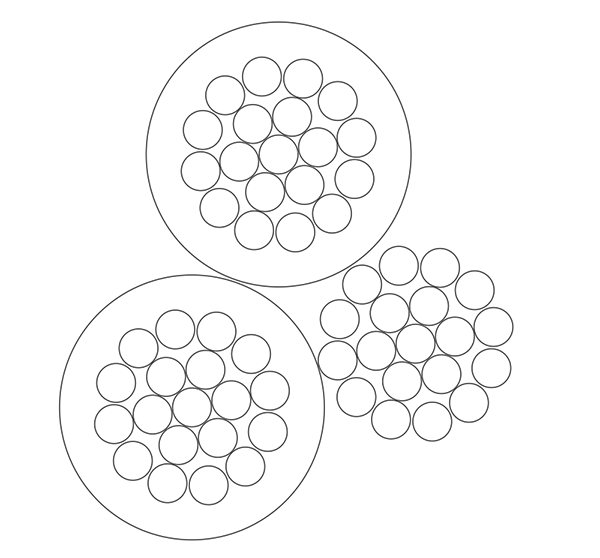 95mm2 aerial cable structure