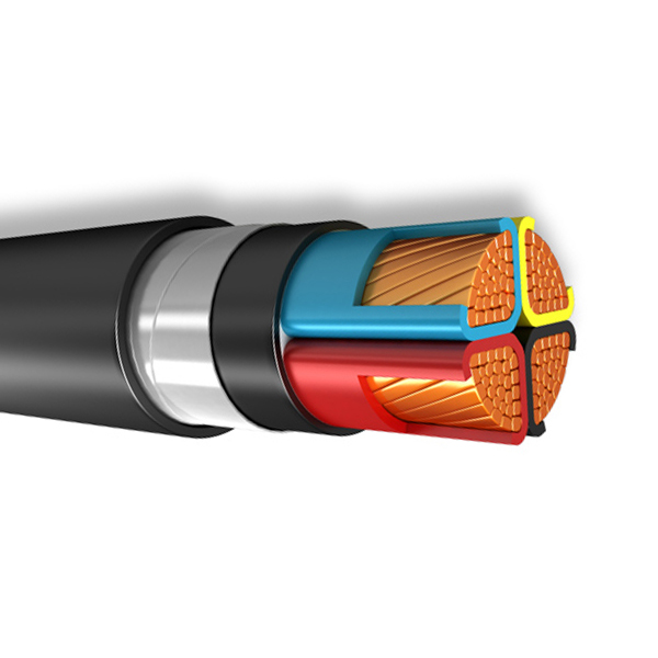 Armoured low voltage cable