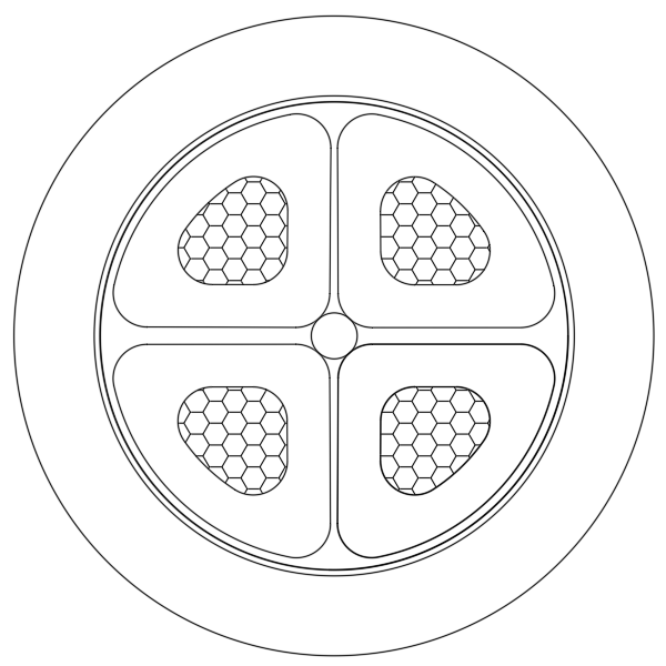 Low votlage cable unarmoured PVC cable structure